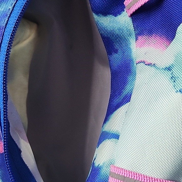 Lands End Tie Dye Blue Pink Aqua Backpack Girls Boys School Travel - Picture 14 of 16